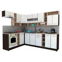 Bucatarie de Colt COSSY NEW 180-260 St. Wenge / Decor 8508